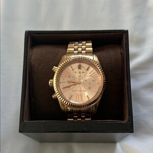Michael Kors Rose Gold Chronograph Watch